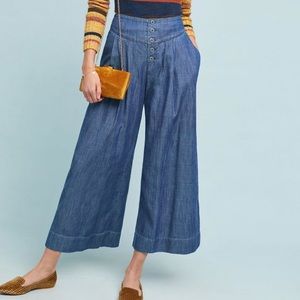 NWT! Pilcro highrise cropped wide leg jean— Anthro